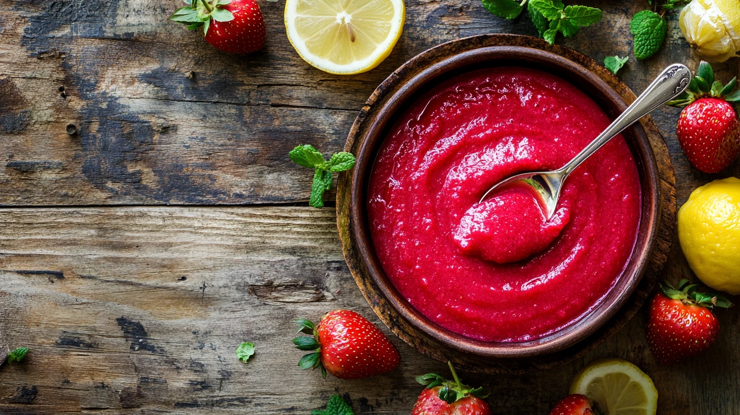 strawberry puree